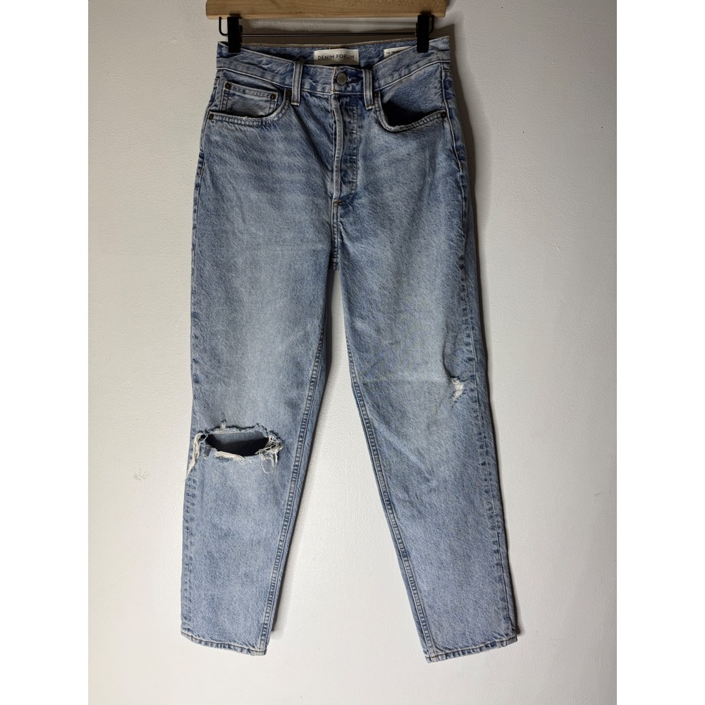 Denim Forum Aritzia‎ womens 90s boyfriend high loose jeans distressed 30L